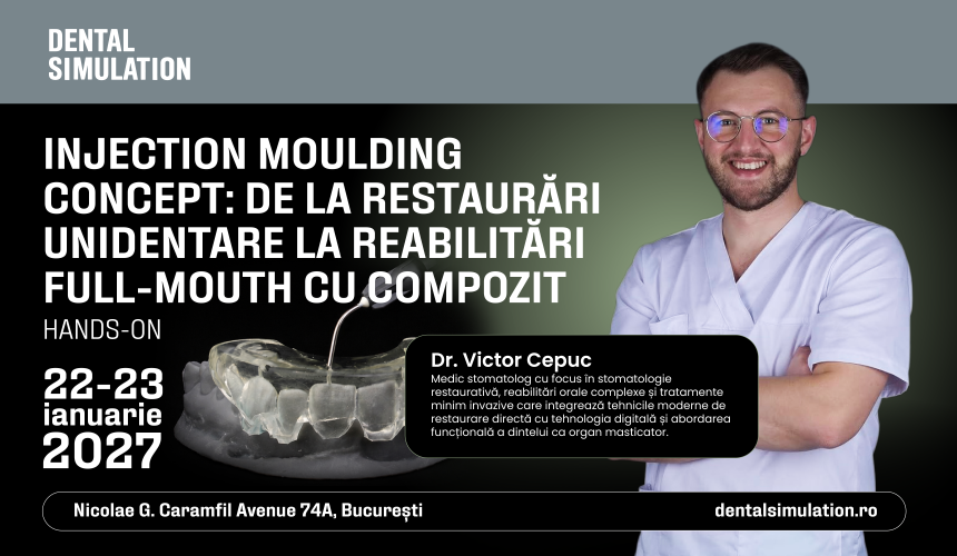Injection Moulding Concept: De la restaurări unidentare la reabilitări full-mouth cu compozit