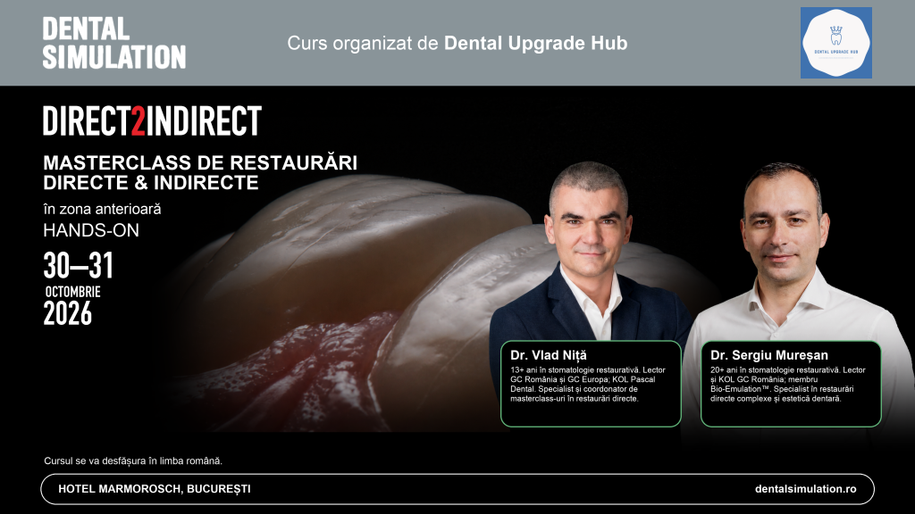 DIRECT2INDIRECT MASTERCLASS DE RESTAURĂRI DIRECTE & INDIRECTE în zona anterioară