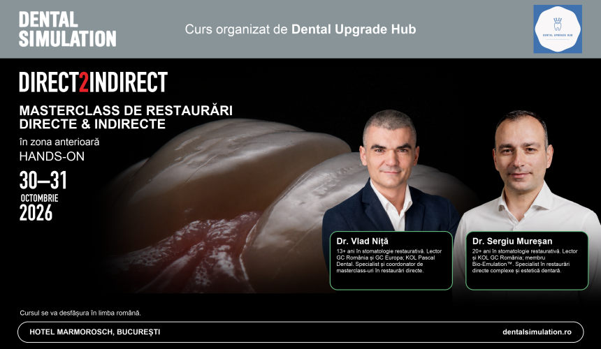 DIRECT2INDIRECT MASTERCLASS DE RESTAURĂRI DIRECTE & INDIRECTE în zona anterioară